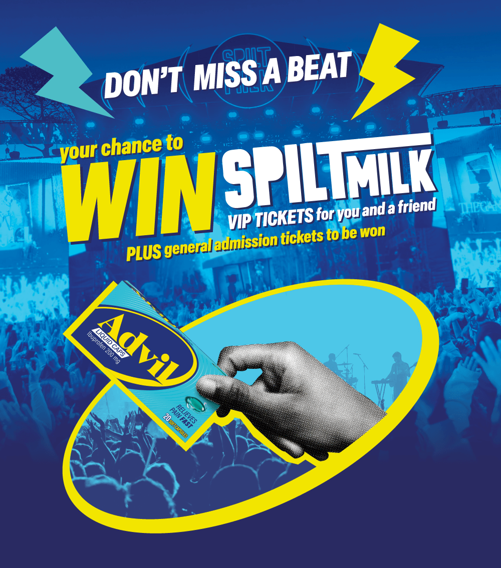 Don't miss a beat — your chance to WIN Spilt Milk VIP tickets for you and a friend, plus general admission tickets to be won.